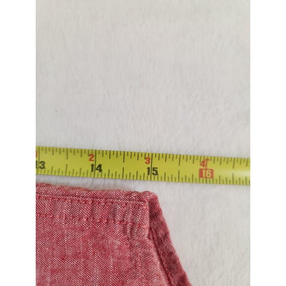 Volcom Shirt Mens Medium Red Short Sleeve Classic Skate Asymmetrical Party - Picture 8 of 11